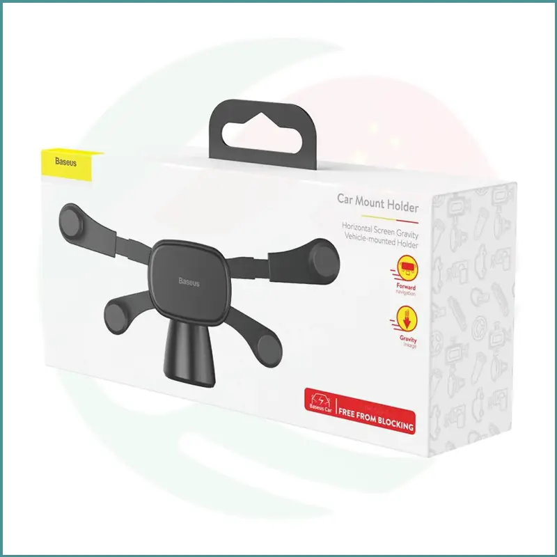 Baseus Horizontal Screen Gravity Car Support Holder - Image 4