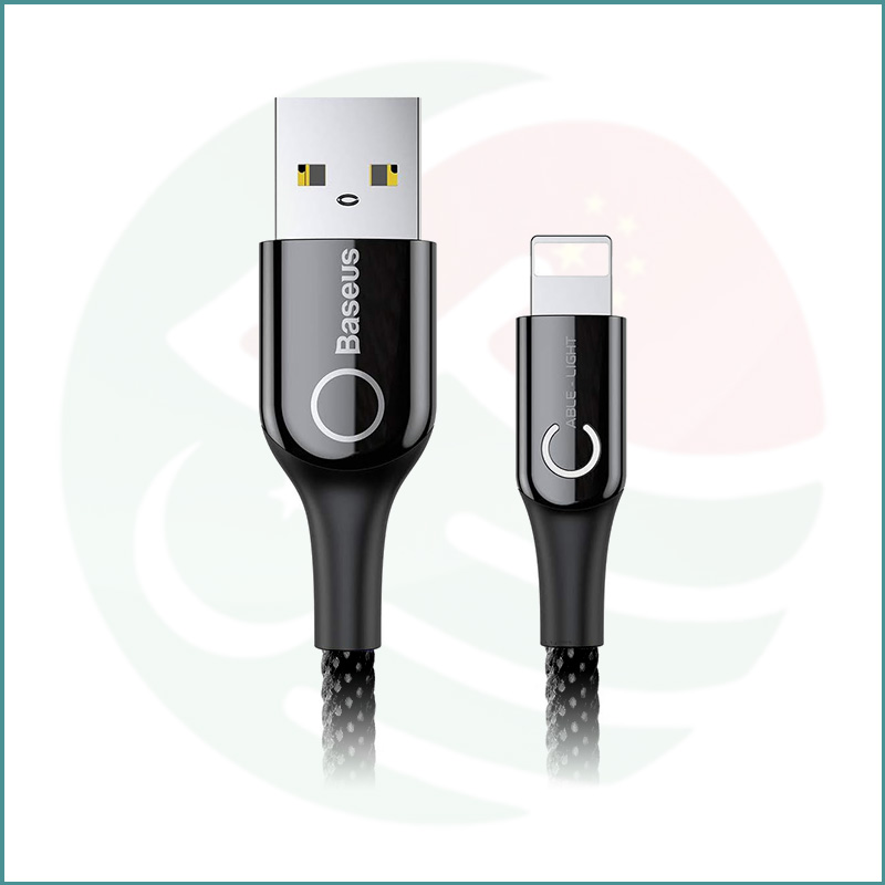 Baseus USB To Lightning Cable | C-Shaped Light Intelligent Power-off (Pouch Packing)