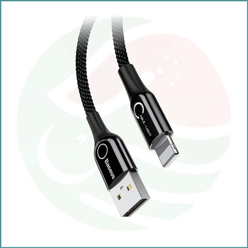 Baseus USB To Lightning Cable | C-Shaped Light Intelligent Power-off (Pouch Packing) - Image 2