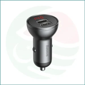 Baseus Digital Display Car Charger | 24W Dual Port