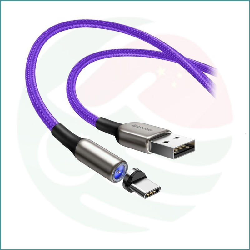 Baseus USB To Type-C Zinc Magnetic Charging Cable (Pouch Pack)