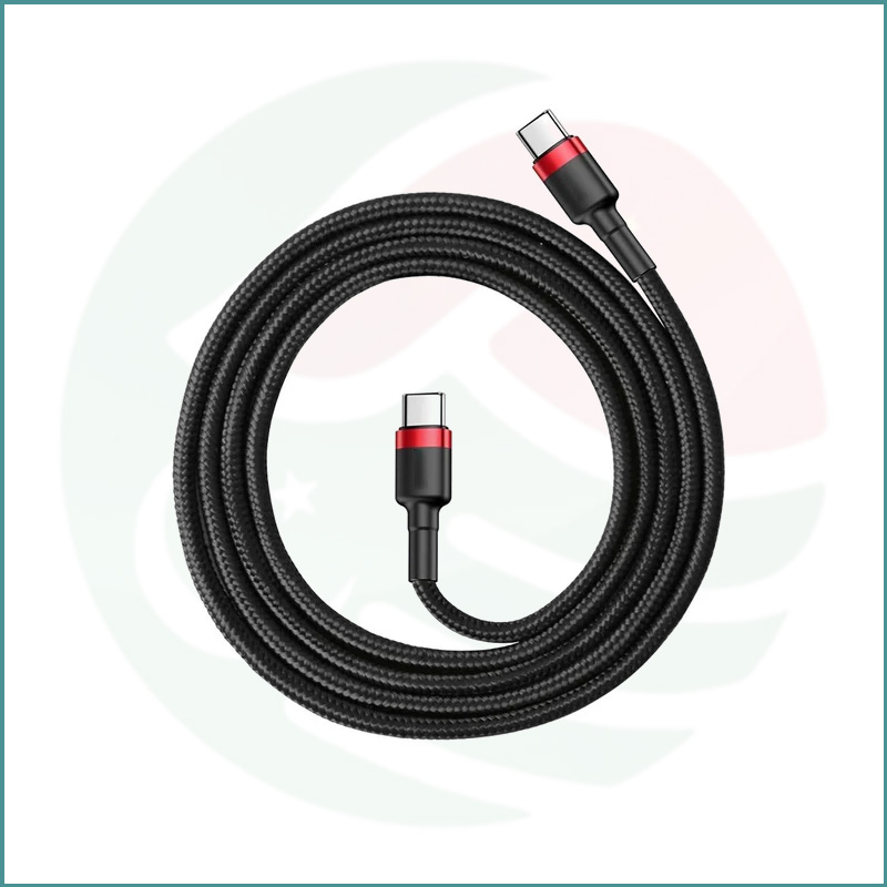 Cafule Series Type‑C to Type‑C PD2.0 Cable | 60W Fast Charging | 480Mbps Data Transfer | 1m - Image 3