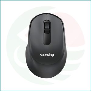 Victsing 2.4G Slim Silent Wireless Mouse, Silent Click, Portable, Ergonomic Design Mouse - Black | PC299A