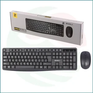 Zidli KM60 Wireless Keyboard & Mouse Combo | Full‑Size | 2.4GHz USB Receiver | Ergonomic