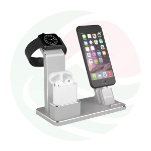 3 In 1 Aluminum Charging Dock Station Stand for Apple Devices