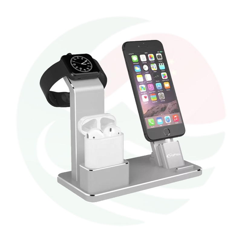 3 In 1 Aluminum Charging Dock Station Stand for Apple Devices
