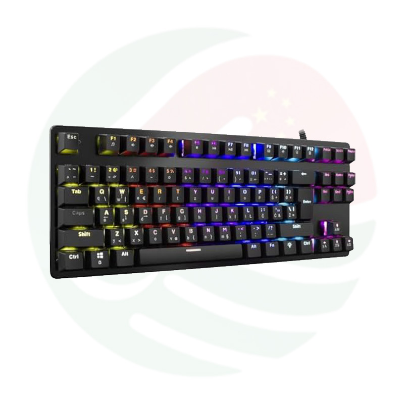 AKIRA AVALON RGB LIGHT, USB Wired Mechanical Keyboard with LED RGB Backlight Black for Professional Gaming users. - Image 3