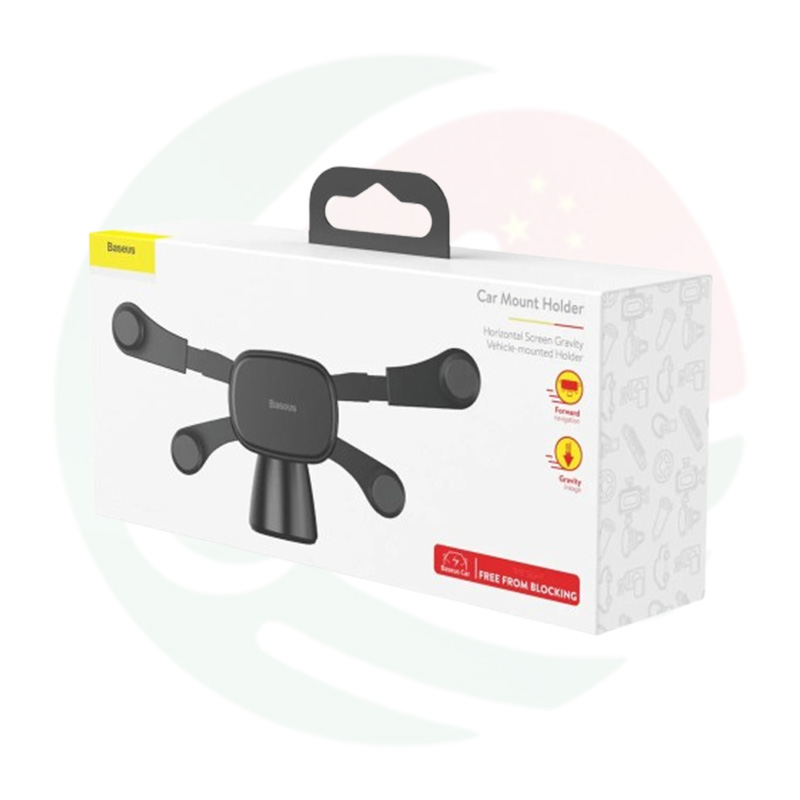 BASEUS Horizontal Screen Gravity Car Support Holder Phone Stand - Image 4