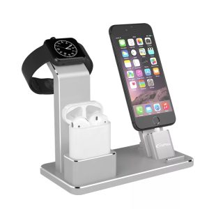 3 In 1 Aluminum Charging Dock Station Stand for Apple Devices