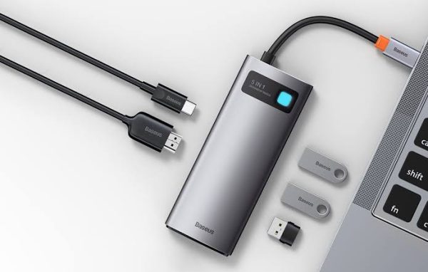 Baseus Metal Gleam Series 5-in-1 Multifunctional Type-C HUB Docking Station