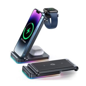 JOYROOM 3-in-1 Foldable Wireless Charging Station