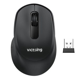 Victsing PC299A, 2.4G Slim Silent Wireless mouse, Silent Click, Portable, Ergonomic Design Mouse - Black | PC299A