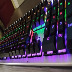 V8 Mechanical Gaming Keyboard, RGB Mechanical Gaming Keyboard, Anti-Ghosting 104 Keys
