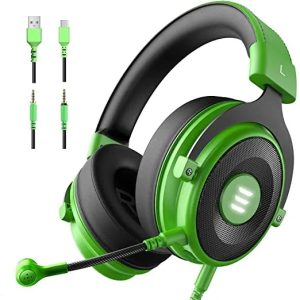 EKSA E900 Pro PS4 Gaming Headset - PC USB Headset with 7.1 Surround Sound, Gaming Headphone support PS4/XBOX One S/X / Nitendo Switch/ PC/ Laptop