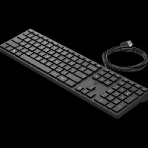 HP Wired Desktop 320K keyboard, Slim and smart bussiness working keyboard - without box branded keyboard