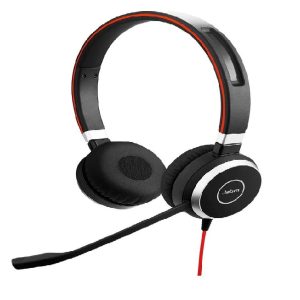 Jabra Evolve 40 Professional Headset, USB Noise cancellation Headphones -UC Stereo, USB headphones with 3.5 mm jack- without box
