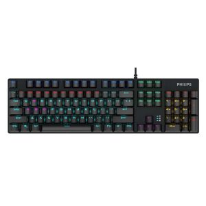 Philips RGB Mechanical Gaming Wired Keyboard SPK8404 Blue Switch
