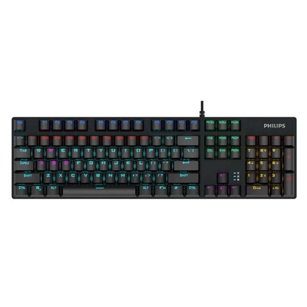 Philips RGB Mechanical Gaming Wired Keyboard SPK8404 Blue Switch