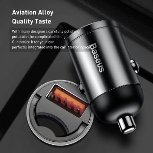 Baseus Tiny Star Mini Quick Charging USB Car Charger 30W fast Car Charger with USB Quick Charge 3.0 Socket