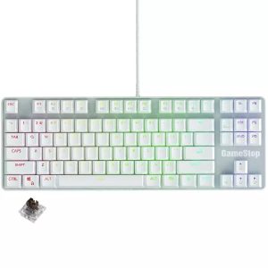 GameStop GS200 FPS Sniper ARGB Mechanical Gaming Keyboard - White (Brown Switches)