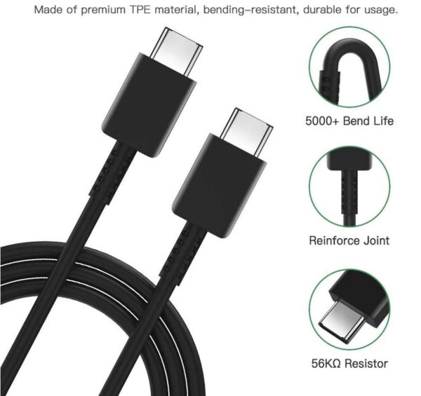 Original Samsung Super Fast Type-C to Type-C Cable 1.8M