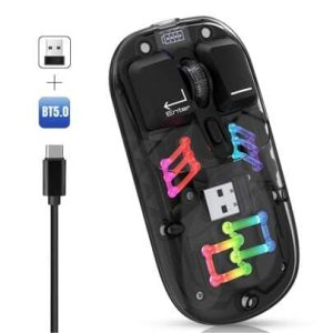 Yilima Transparent RGB  Wireless Rechargeable mouse