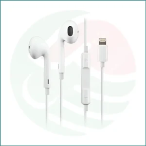 Apple iPhone Lightning Handsfree | 100% Genuine | Built-In Mic | High-Quality Sound | Used Stock