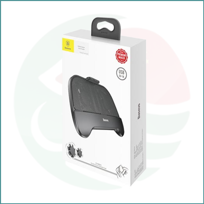 Baseus Mobile Games Hand Handle | Cooling Fan | 2000mAh Power Bank | Ergonomic Grip | Black - Image 3