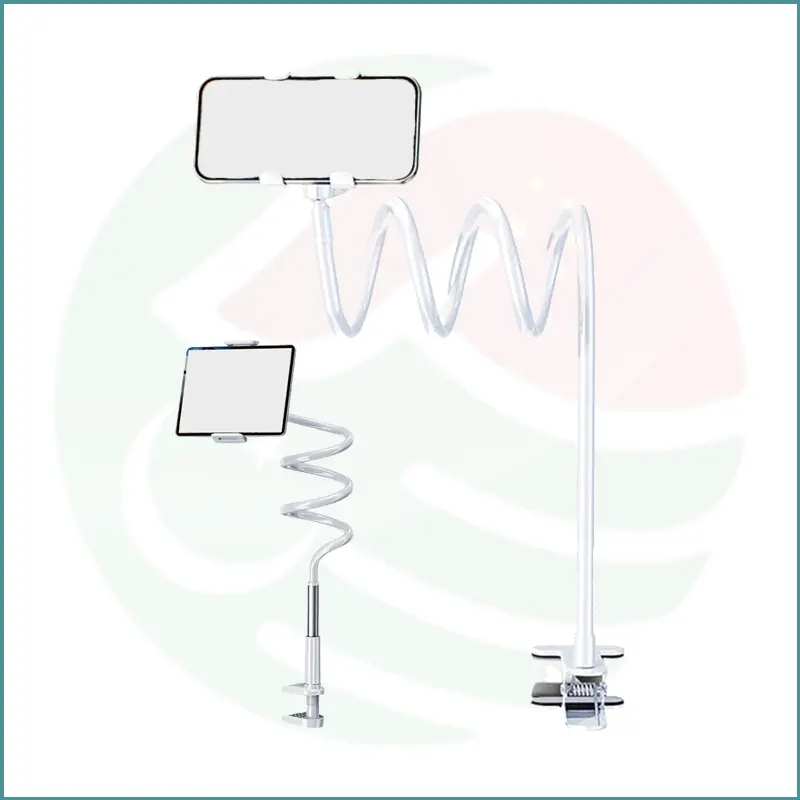 DIVI Phone Stand Clip | 360° Rotation | Adjustable Arm | Gravity Linkage | White - Image 2