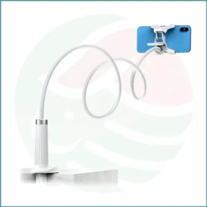 Ugreen Universal Phone Holder | Flexible Long Arm | 360° Rotation | Adjustable Clamp | White