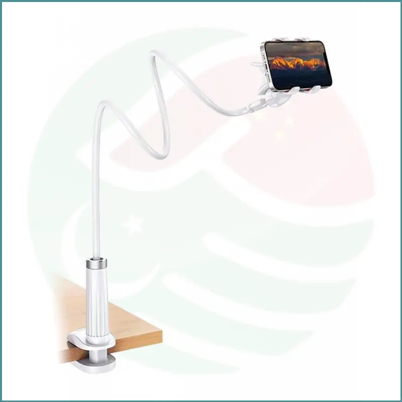 Ugreen Universal Phone Holder | Flexible Long Arm | 360° Rotation | Adjustable Clamp | White - Image 3