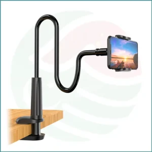 Universal Phone & Tablet Holder | Flexible Long Arm | 360° Rotation | Adjustable Clamp
