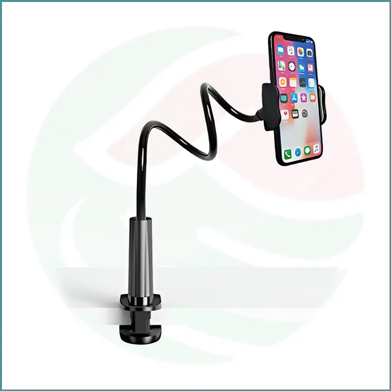 Universal Phone & Tablet Holder | Flexible Long Arm | 360° Rotation | Adjustable Clamp - Image 2