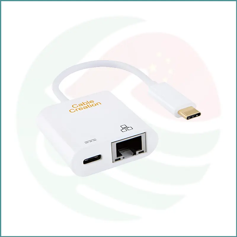 CableCreation Type-C to Type-C Female + Ethernet Adapter - Image 2