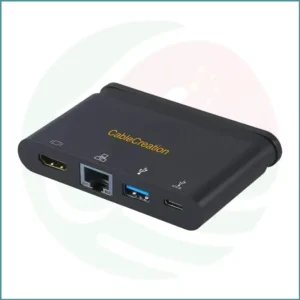 CableCreation USB 3.1 Type-C to HDMI + USB 3.0 + RJ45/Ethernet + Type-C PD Charging Adapter