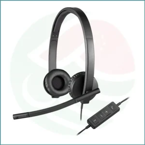 Logitech H570e | USB Wired Headset for Business | Noise & Echo Cancelling | Comfortable All-Day Fit | (Pouch Packing)