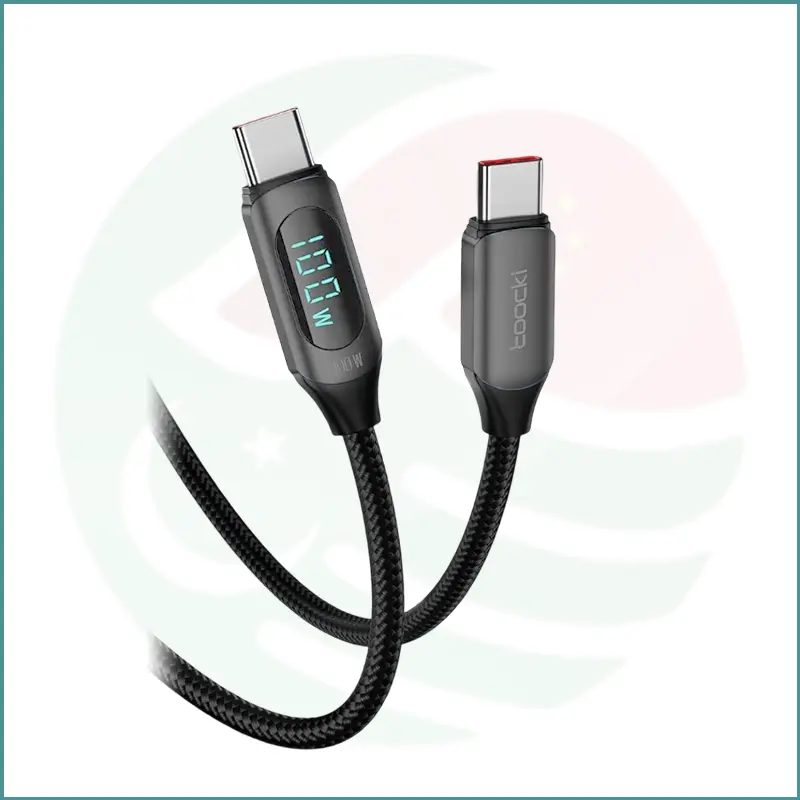 Toocki 100W Type-C to Type-C Cable | 2m | Digital Display | PD Fast Charging - Image 3