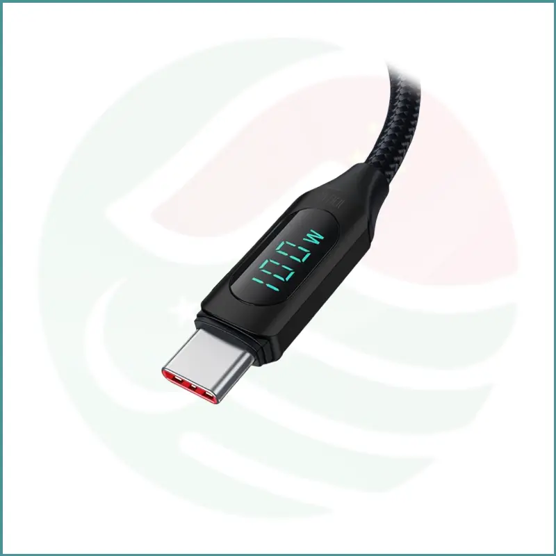 Toocki 100W Type-C to Type-C Cable | 2m | Digital Display | PD Fast Charging - Image 4