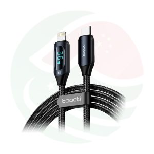 Toocki 36W Type-C to Lightning | 2 Meter Cable With Digital Display | PD Super-Fast Charging