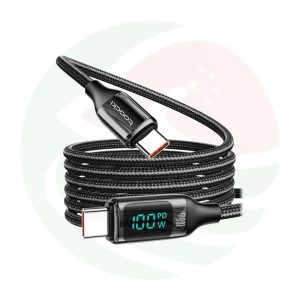 Toocki 100W Type C to Type C | 2 Meter Cable With Digital Display | PD Fast Charging