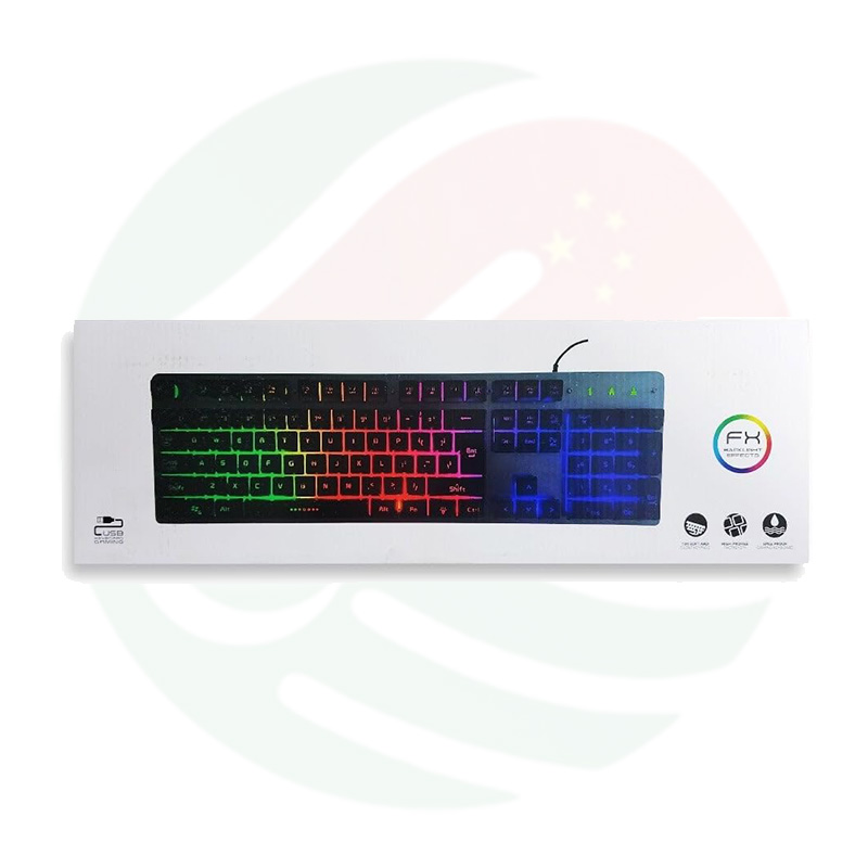 FX Soft and Silent Keyboard with Backlit Pulse Effects - Image 4