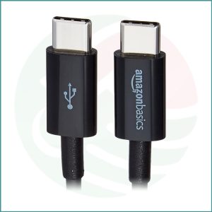 Amazon Basics USB‑C to USB‑C 2.0 Cable | 1m | 15W Fast Charging | 480Mbps Data | USB‑IF Certified