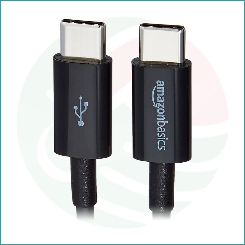 Amazon Basics USB‑C to USB‑C 2.0 Cable | 1m | 15W Fast Charging | 480Mbps Data | USB‑IF Certified