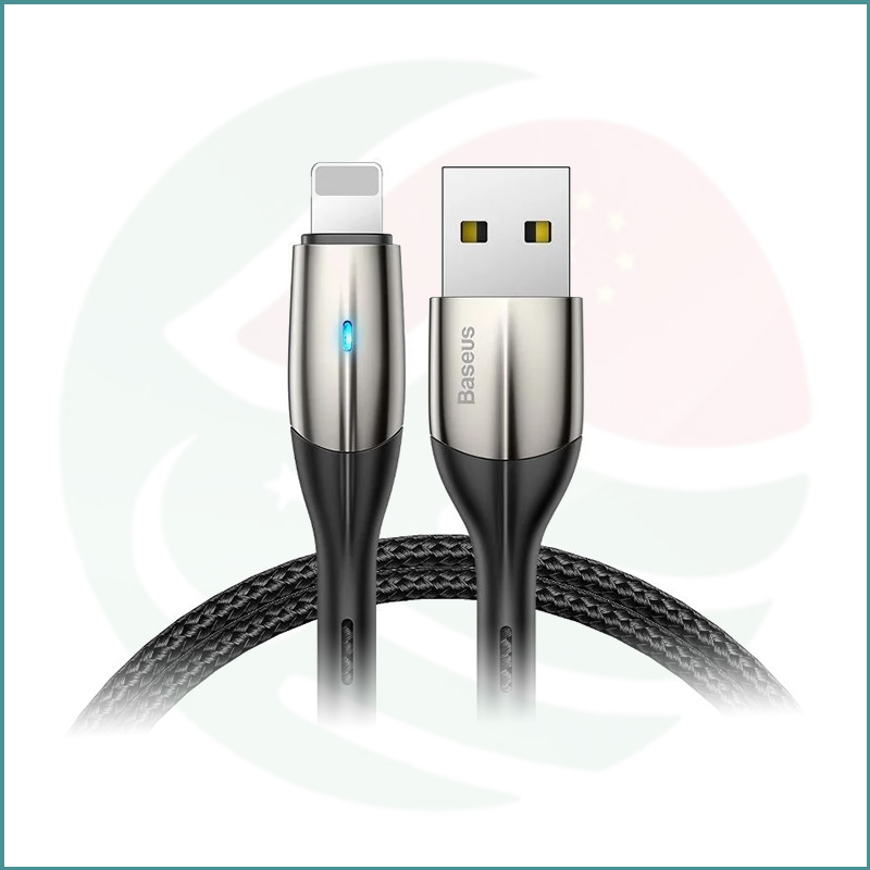 Baseus Horizontal USB to Lightning Cable | 1m | 2.4A Fast Charging & Data Sync