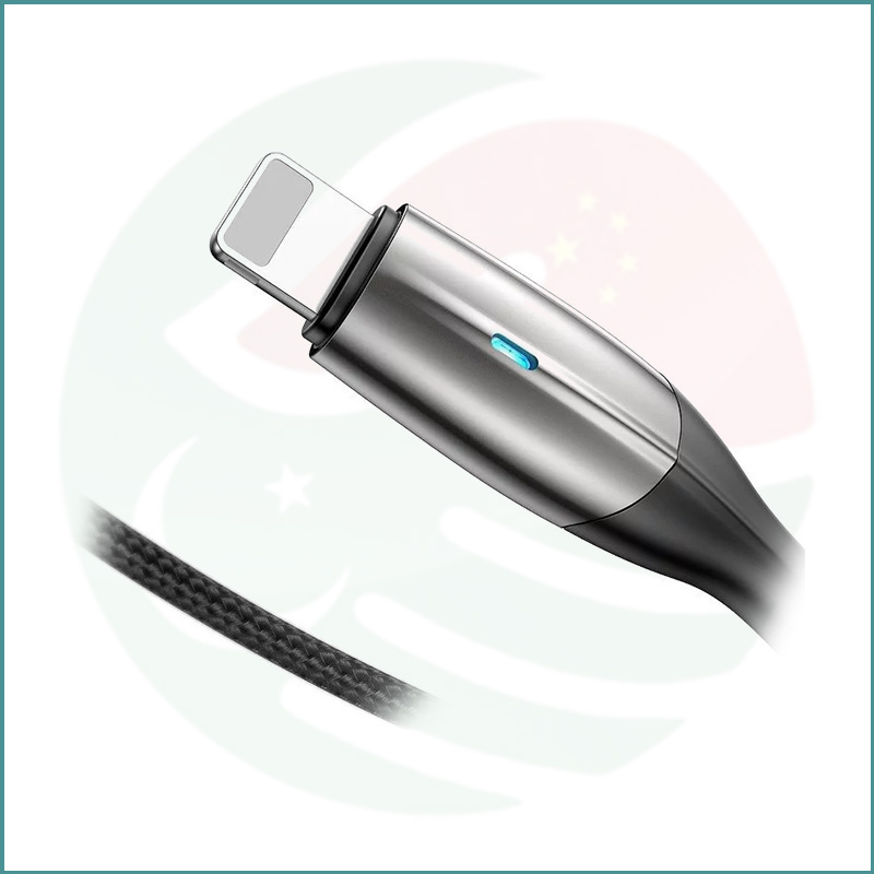 Baseus Horizontal USB to Lightning Cable | 1m | 2.4A Fast Charging & Data Sync - Image 2