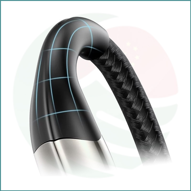 Baseus Horizontal USB to Lightning Cable | 1m | 2.4A Fast Charging & Data Sync - Image 3