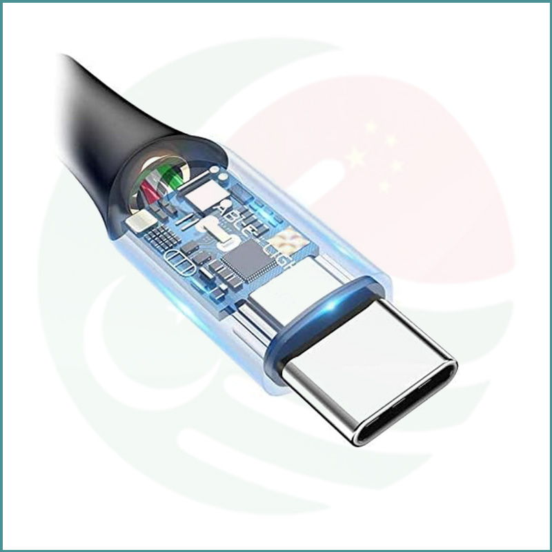 Baseus C‑Shaped Light Intelligent Power‑Off Cable | Type‑C | 3A Fast Charging | 1m - Image 3