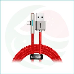 Baseus Iridescent Lamp USB to Type-C | L-Shaped Gaming Cable | 40W HW Flash Charge | 4A | Mobile Gaming