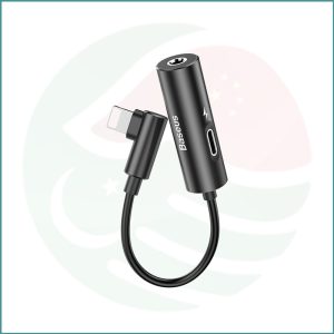Baseus L42 Lightning Male to 3.5mm AUX + Lightning Female Adapter | Music + Charging