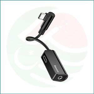 Baseus L45 Type‑C to Type‑C & 3.5mm Jack Adapter | Music + Charging